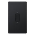Selectric 5M-Plus Matt Black 2 Gang 45A DP Switch with Black Insert