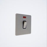 Screwless 20A DP Switch c/w Neon Brushed Chrome