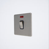 Screwless 20A DP Switch c/w Neon Brushed Chrome