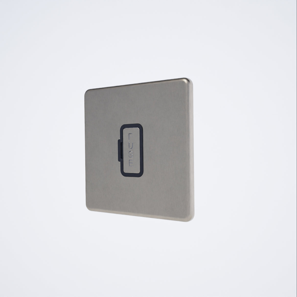 Screwless 13A Unswitched Spur Brushed Chrome