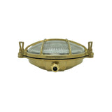 solid brass porthole bulkhead small 190mm x 80mm