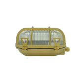 small ip64 solid brass bulkhead antique brass
