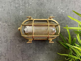 small ip64 solid brass bulkhead antique brass