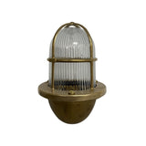 Navigator Small Wall Lantern Uplight - Antique Brass
