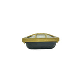 navigator solid brass square bulkhead raw brass