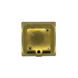 navigator solid brass square bulkhead raw brass