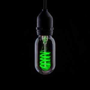 110-240v 4w E27 Filament LED T45x110mm GREEN - Prolite - FUNKYFIL/T45/4W/ES/GREEN