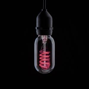 110-240v 4w E27 Filament LED T45x110mm Pink- Prolite - FUNKYFIL/T45/4W/ES/PINK