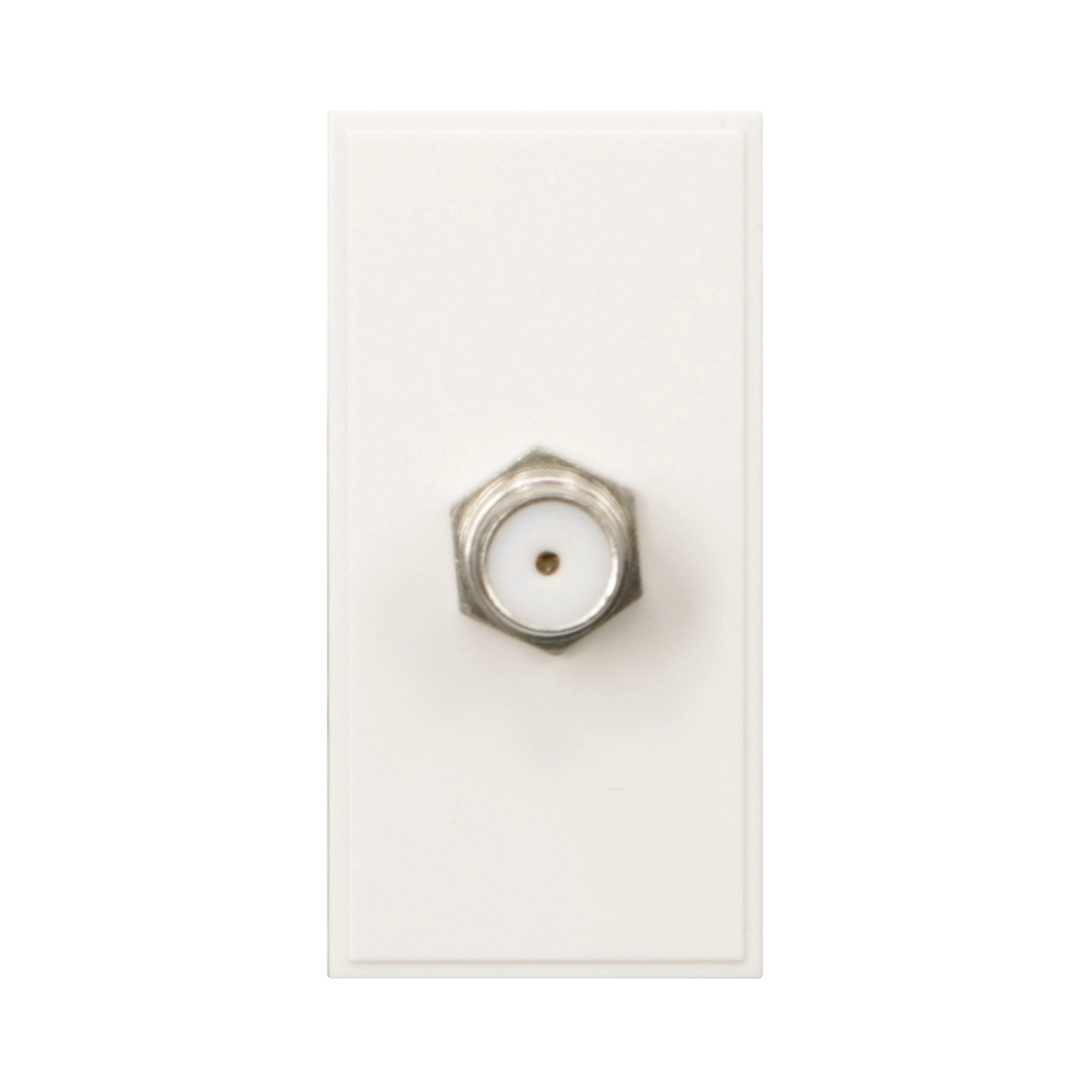 Caradok Satellite Outlet F to F Connector 25x50, White