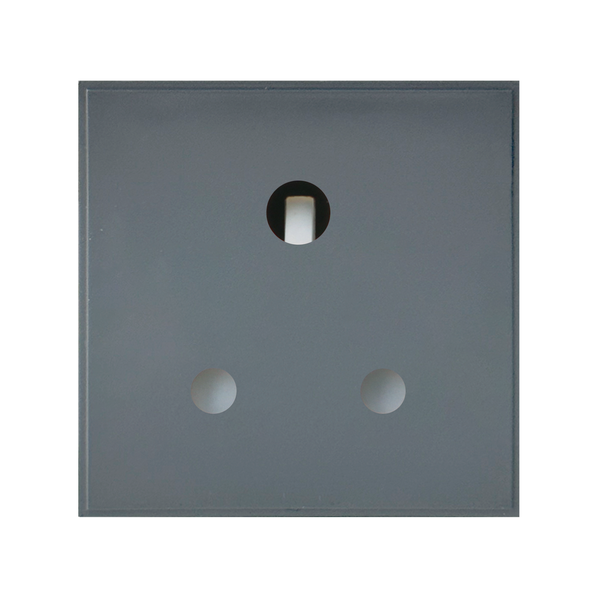 Caradok 5A Socket Round Pin 50x50, Grey