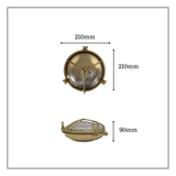 navigator solid brass large trident bulkhead satin nickel