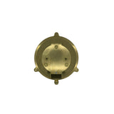navigator solid brass large trident bulkhead satin nickel