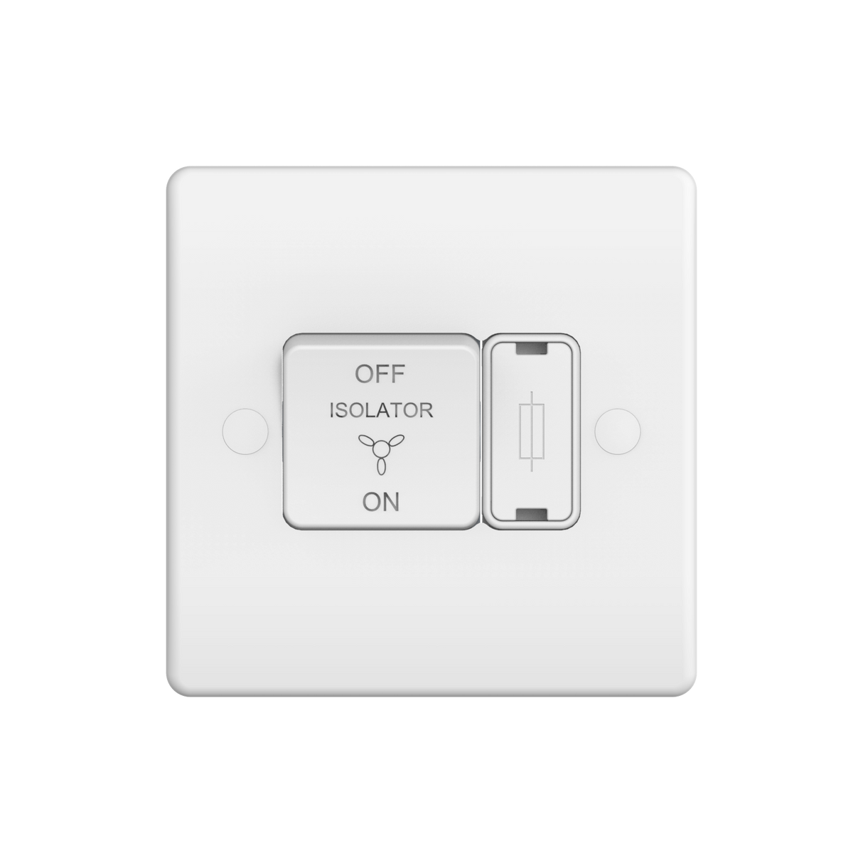Caradok 10A 3 Pole Fan Isolator Switch with 3A Fuse 