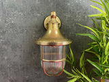 solid brass wall lantern antique brass