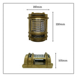 solid brass navigator wall light raw brass