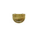solid brass navigator wall light raw brass