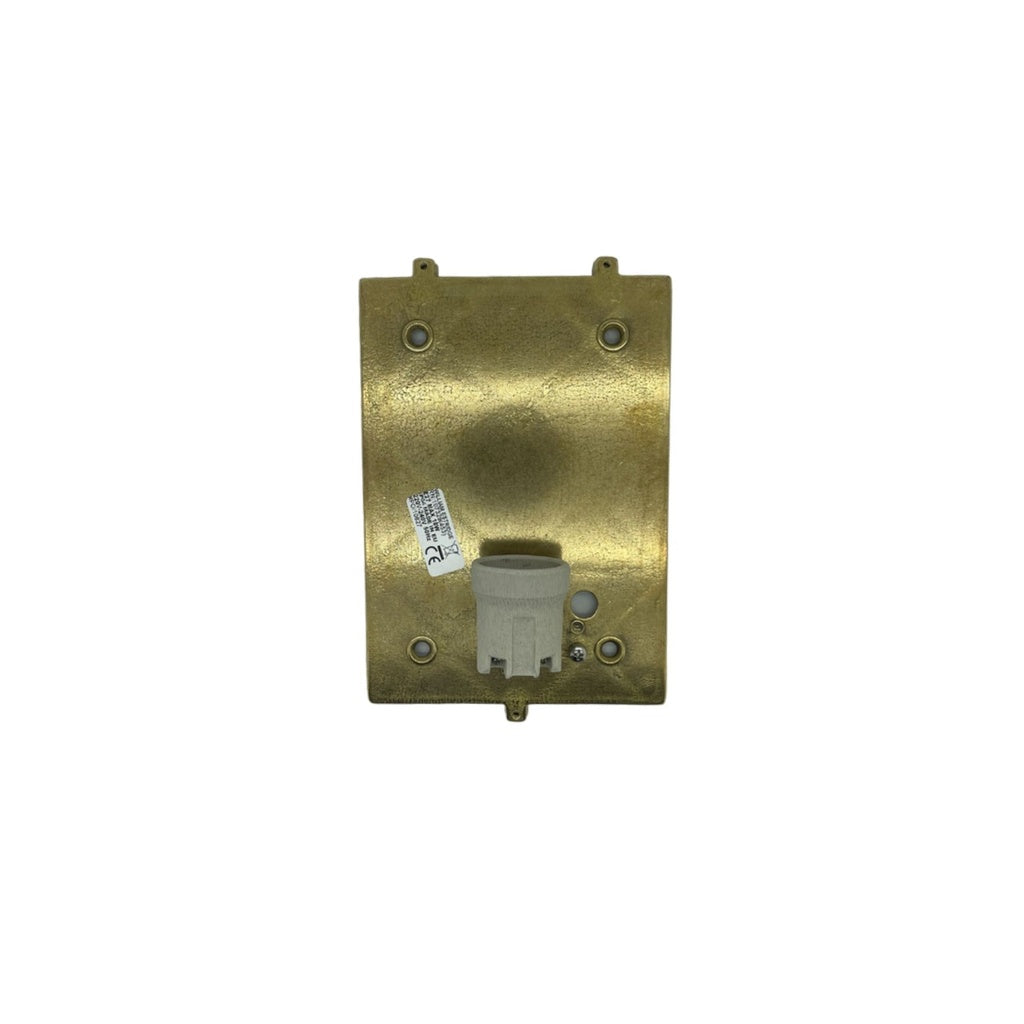 solid brass navigator wall light raw brass
