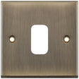 Selectric 7M-Pro GRID360 Antique Brass 1 Gang Faceplate