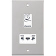 Selectric 5M Satin Chrome 115/230V Dual Voltage Shaver Socket with White Insert