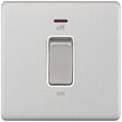 Selectric 5M-Plus Satin Chrome 1 Gang 45A DP Switch with Neon and White Insert