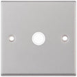 Selectric 7M-Pro Satin Chrome 20A Centre Entry Flex Outlet with White Insert