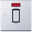 Selectric 7M-Pro Polished Chrome 1 Gang 45A DP Switch with Neon and Black Insert