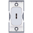 Selectric GRID360 Polished Chrome 10A DP Keyswitch Module with White Insert
