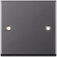 Selectric 7M-Pro Black Nickel 1 Gang Blank Plate