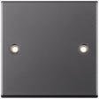 Selectric 5M Black Nickel 1 Gang Blank Plate