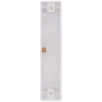 Selectric Smooth 2 Gang 16mm Architrave Surface Pattress Box with Earth