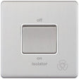Selectric 5M-Plus Satin Chrome 1 Gang 10A 3 Pole Fan Isolator Switch with White Insert