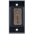 Selectric GRID360 Antique Brass 13A Fused Connection Unit Module with Black Insert