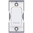 Selectric GRID360 White 20A DP Switch Module Marked ‘freezer’ with White Insert