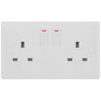 Selectric Smooth 2 Gang 13A DP Switched Socket