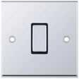 Selectric 7M-Pro Polished Chrome 1 Gang 10A Intermediate Switch with Black Insert