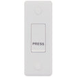 Selectric Smooth 1 Gang 10A Push to Make Architrave Switch