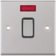 Selectric 7M-Pro Satin Chrome 1 Gang 20A DP Switch with Neon and Grey Insert