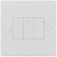 Selectric Smooth 3 Gang 10A 2 Way Switch