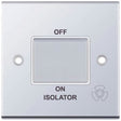 Selectric 5M Polished Chrome 1 Gang 10A 3 Pole Fan Isolator Switch with White Insert