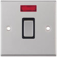 Selectric 7M-Pro Satin Chrome 1 Gang 20A DP Switch with Neon and Black Insert