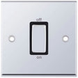Selectric 7M-Pro Polished Chrome 1 Gang 45A DP Switch with Black Insert