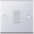 Selectric 5M Polished Chrome 1 Gang 10A Intermediate Switch with White Insert