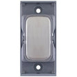 Selectric GRID360 Satin Chrome Blank Module with Grey Insert