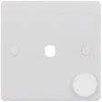 Selectric Smooth 1 Gang Single Aperture Dimmer Plate with Matching Knob