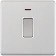Selectric 5M-Plus Satin Chrome 1 Gang 20A DP Switch with Neon and White Insert