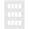 Selectric Smooth GRID360 12 Gang Faceplate