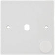 Selectric Square 1 Gang Single Aperture Dimmer Plate with Matching Knob