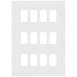 Selectric Square GRID360 12 Gang Faceplate