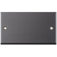Selectric 7M-Pro Black Nickel 2 Gang Blank Plate