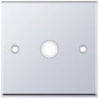 Selectric 7M-Pro Polished Chrome 20A Centre Entry Flex Outlet with White Insert